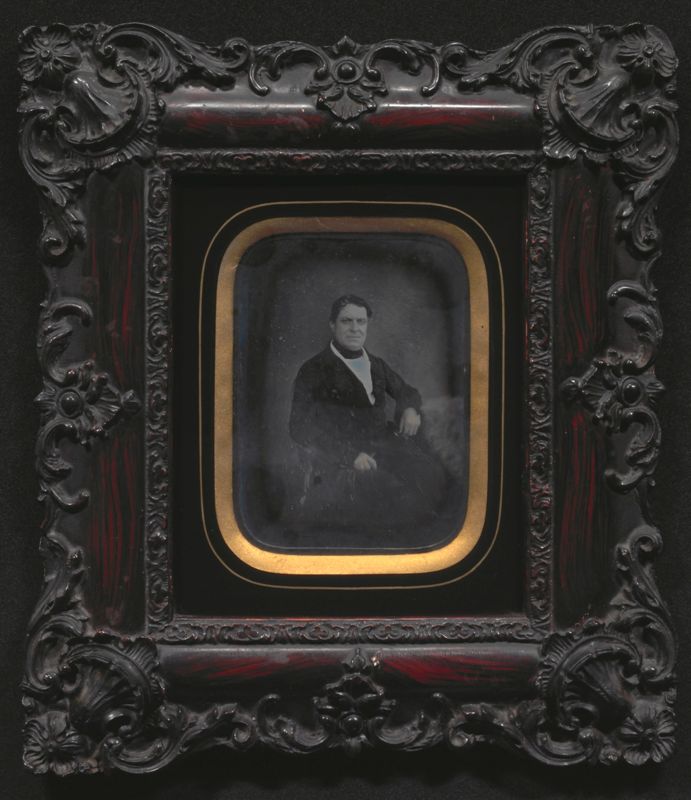Marie Perraud, Portrait de Jean-Gilbert Watelet, notaire à Moulins, 1852. Daguerréotype quart de plaque. Archives départementales de l'Allier, 201 Fi 2
