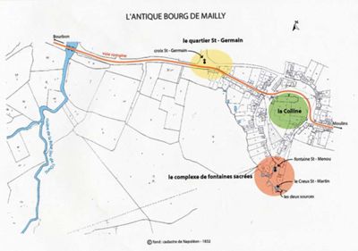 L’antique bourg de Mailly. © Inventaire Général, ADAGP. Carte G. Beauparland